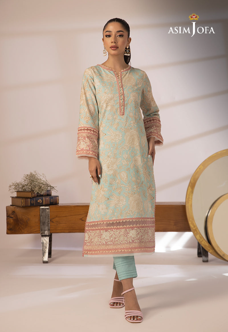 Ajbpd-26 Designers Stitched Printed Cambric 2 Pcs