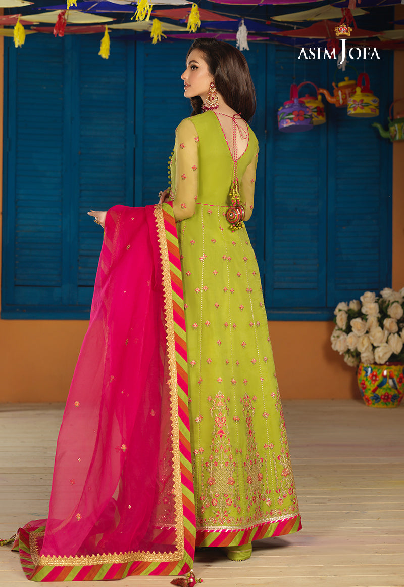 AJFC-69 EMBROIDERED ORGANZA 3 PCS