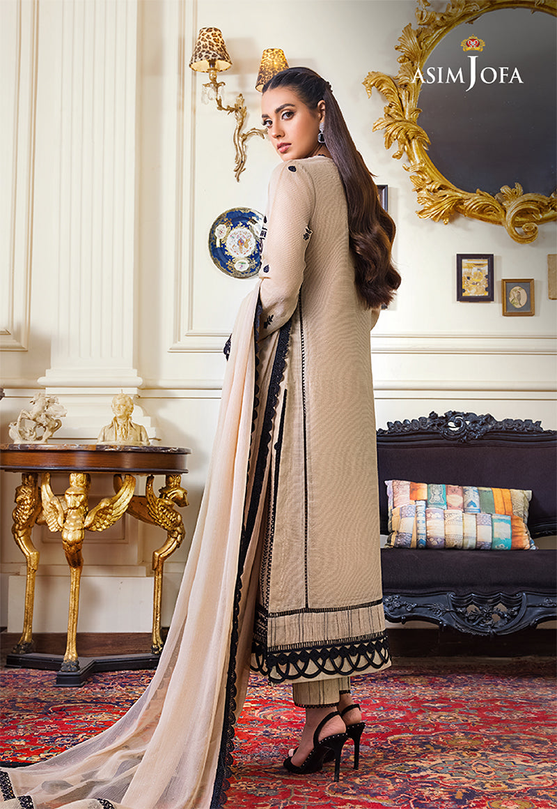 AJIM-17 EMBROIDERED COTTON NET 2 PCS