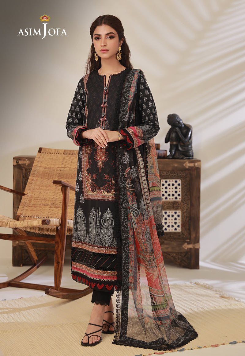AJBP-17 PRINTED CAMBRIC 3 PCS