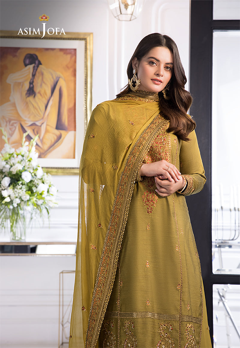 AJIM-08 EMBROIDERED PAPER COTTON 3 PCS