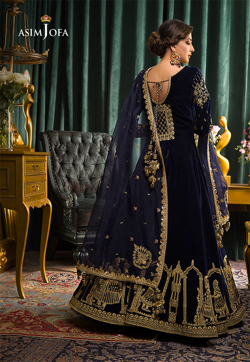 AJMR-03 EMBROIDERED VELVET 3 PCS