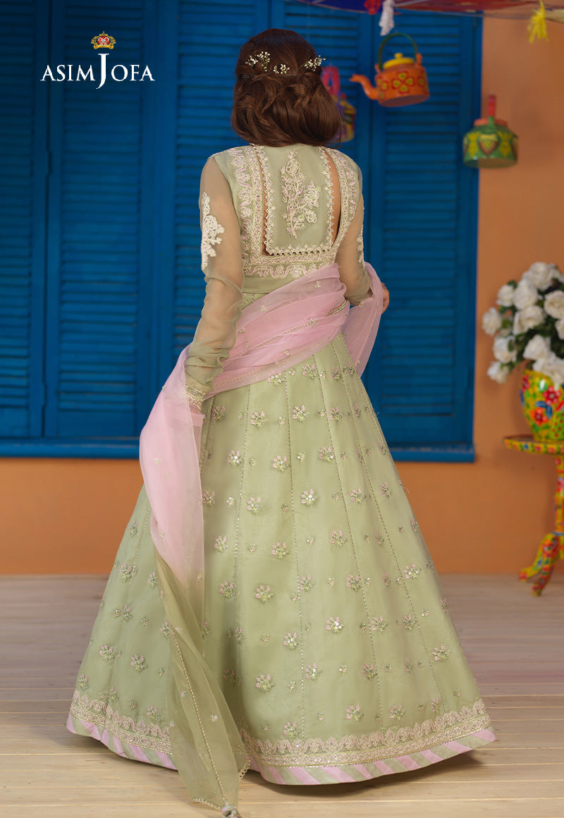 AJFC-75 EMBROIDERED ORGANZA 3 PCS