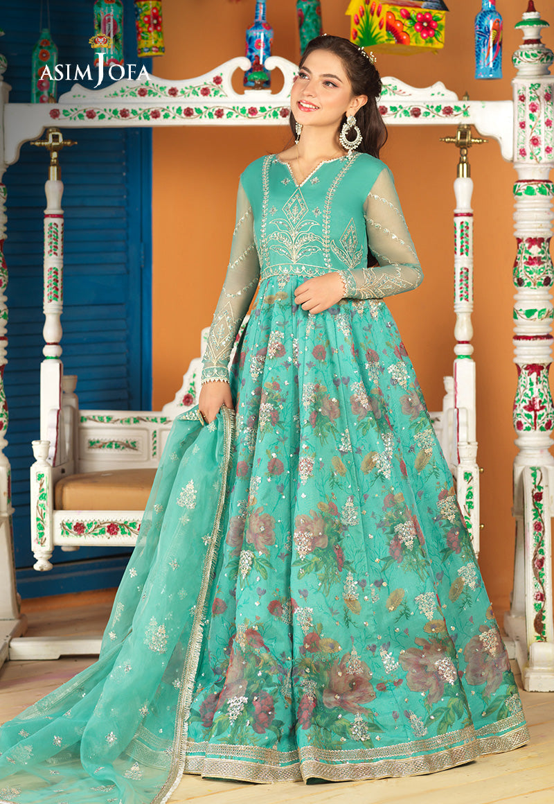 AJFC-62 EMBROIDERED ORGANZA 3 PCS