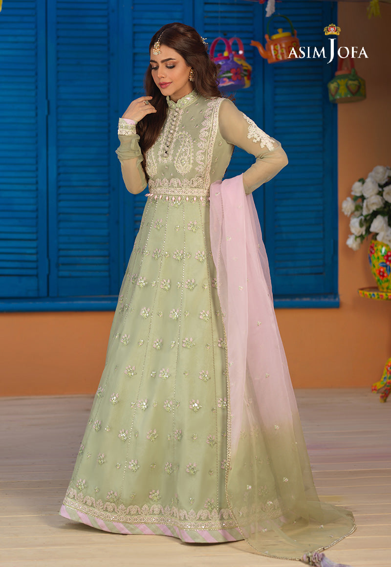 AJFC-75 EMBROIDERED ORGANZA 3 PCS