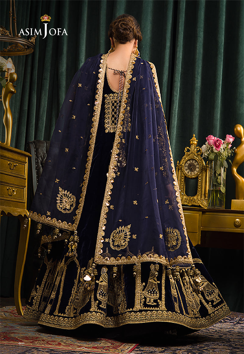 AJMR-03 EMBROIDERED VELVET 3 PCS