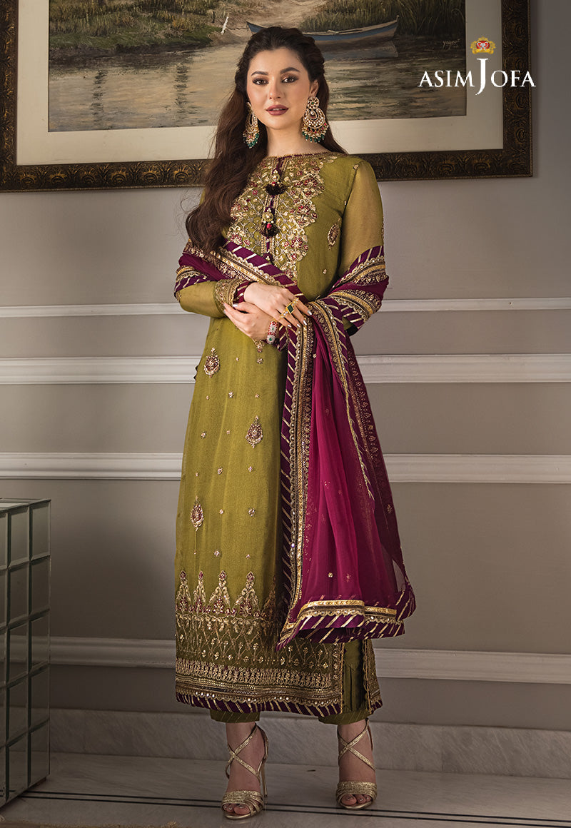 AJZSD-06 EMBROIDERED CHIFFON 3 PCS