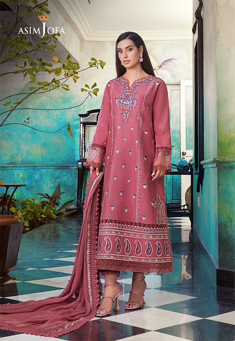 AJIM-23 EMBROIDERED COTTON 3 PCS