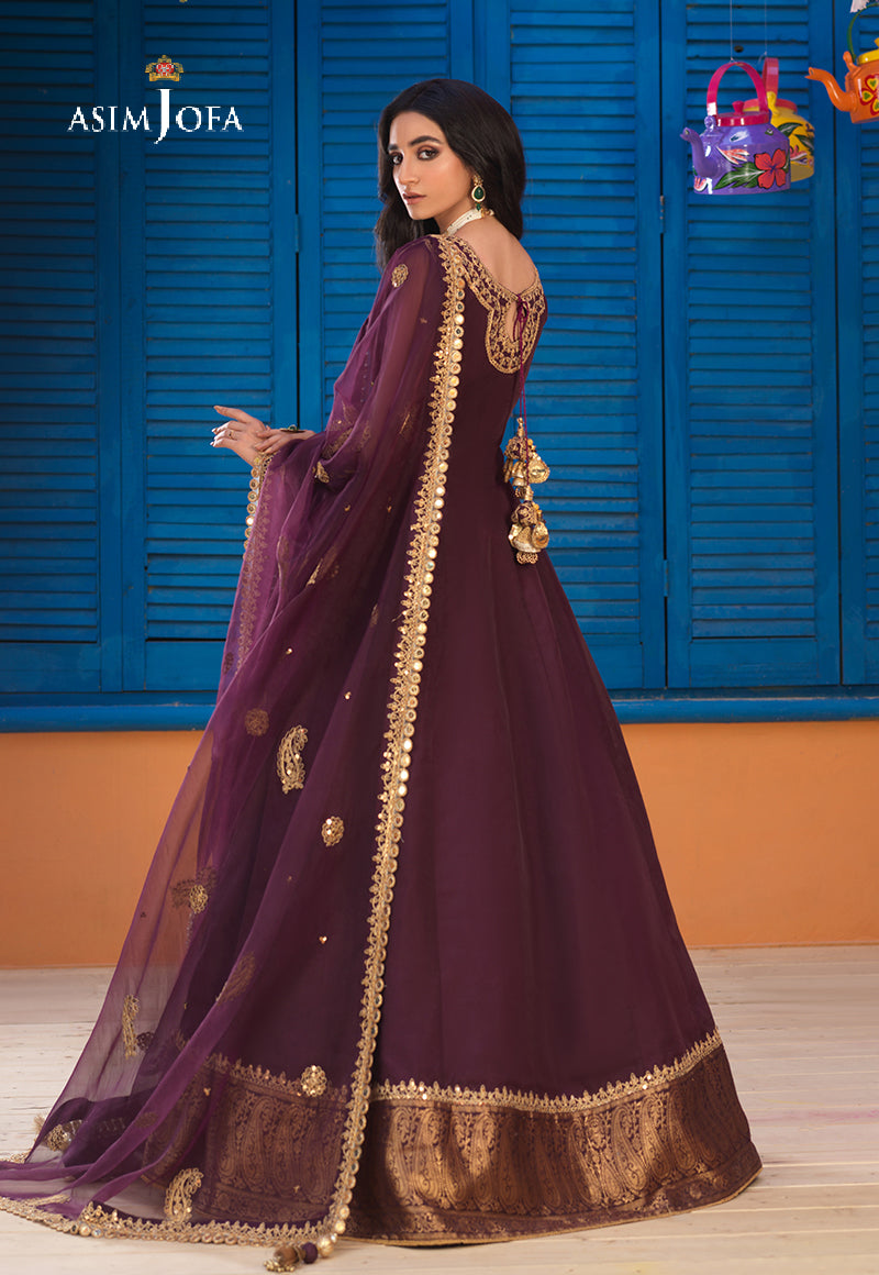 AJFC-73 EMBROIDERED ORGANZA 3 PCS