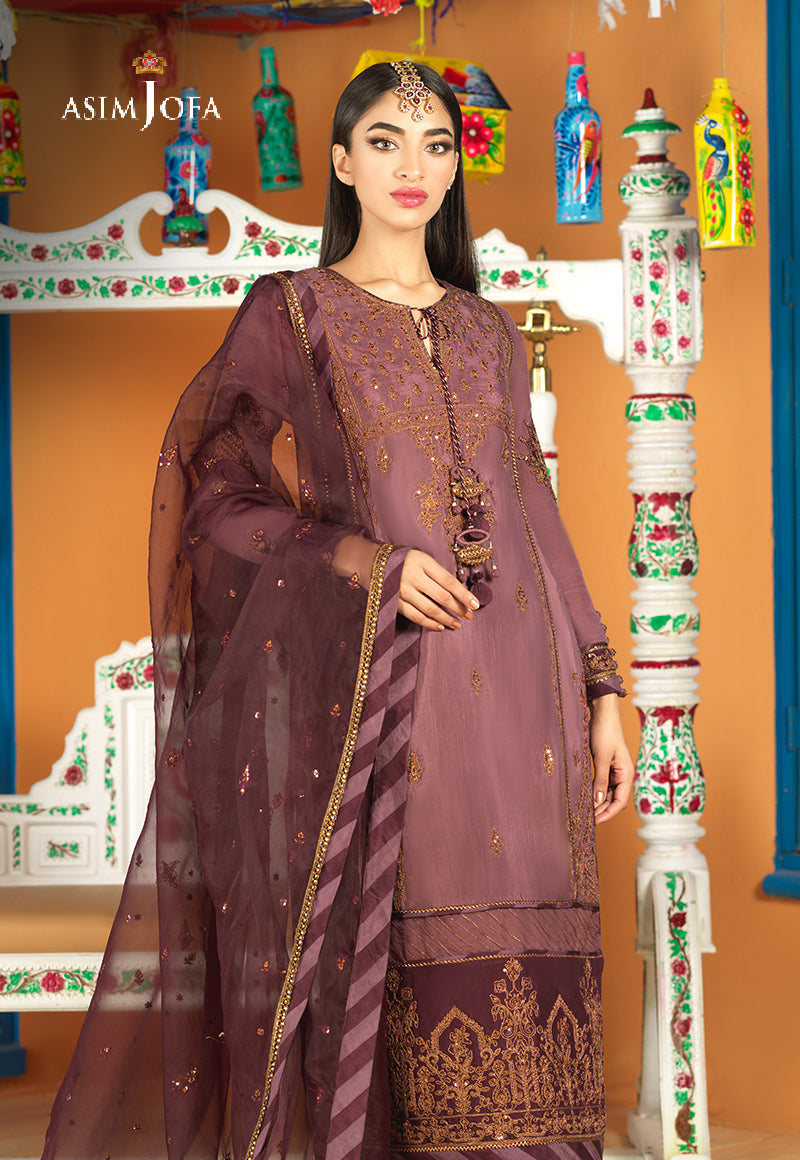 AJFC-71 EMBROIDERED SILK 3 PCS