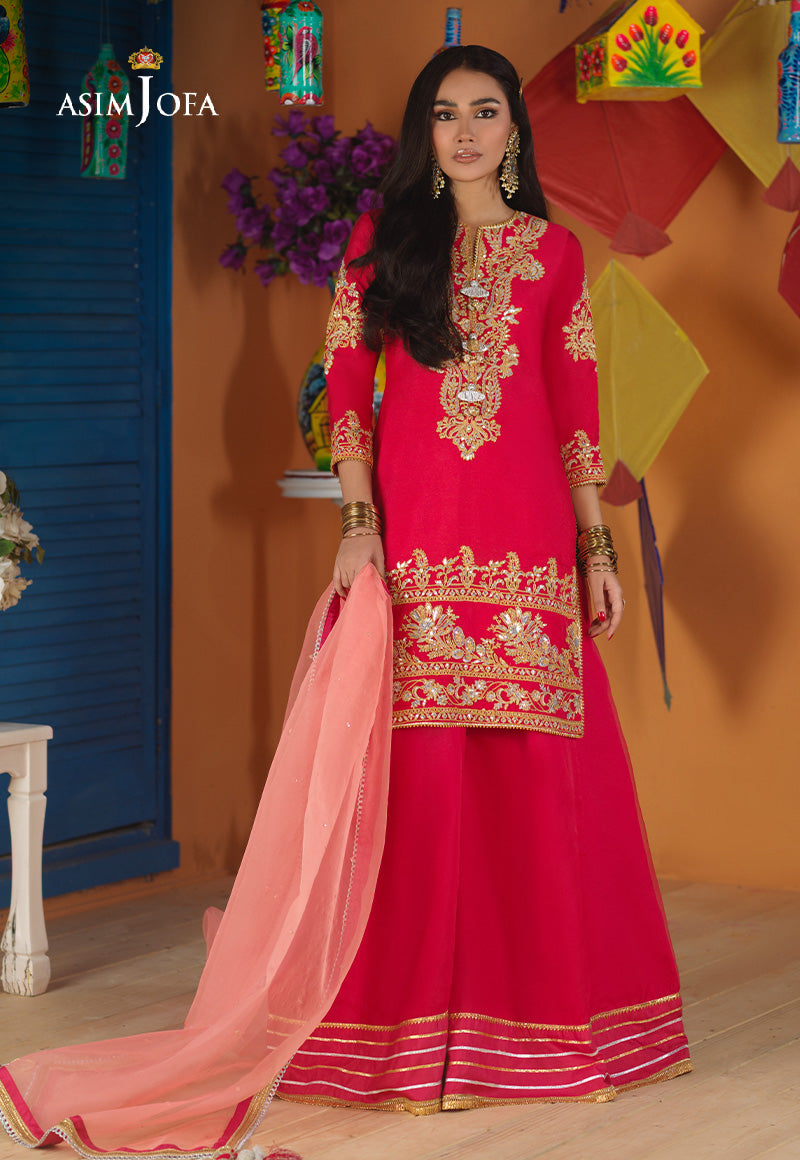 AJFC-60 EMBROIDERED COTTON NET 3 PCS