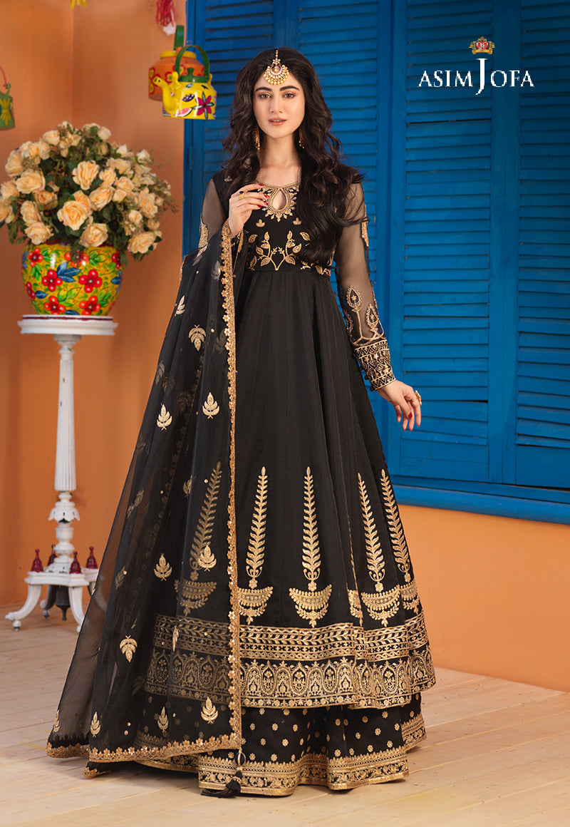 AJFC-65 EMBROIDERED ORGANZA 3 PCS