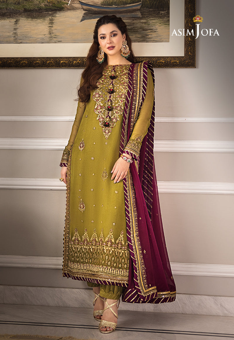 AJZSD-06 EMBROIDERED CHIFFON 3 PCS