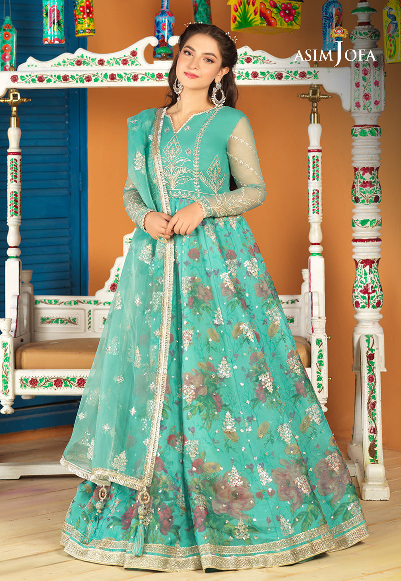 AJFC-62 EMBROIDERED ORGANZA 3 PCS