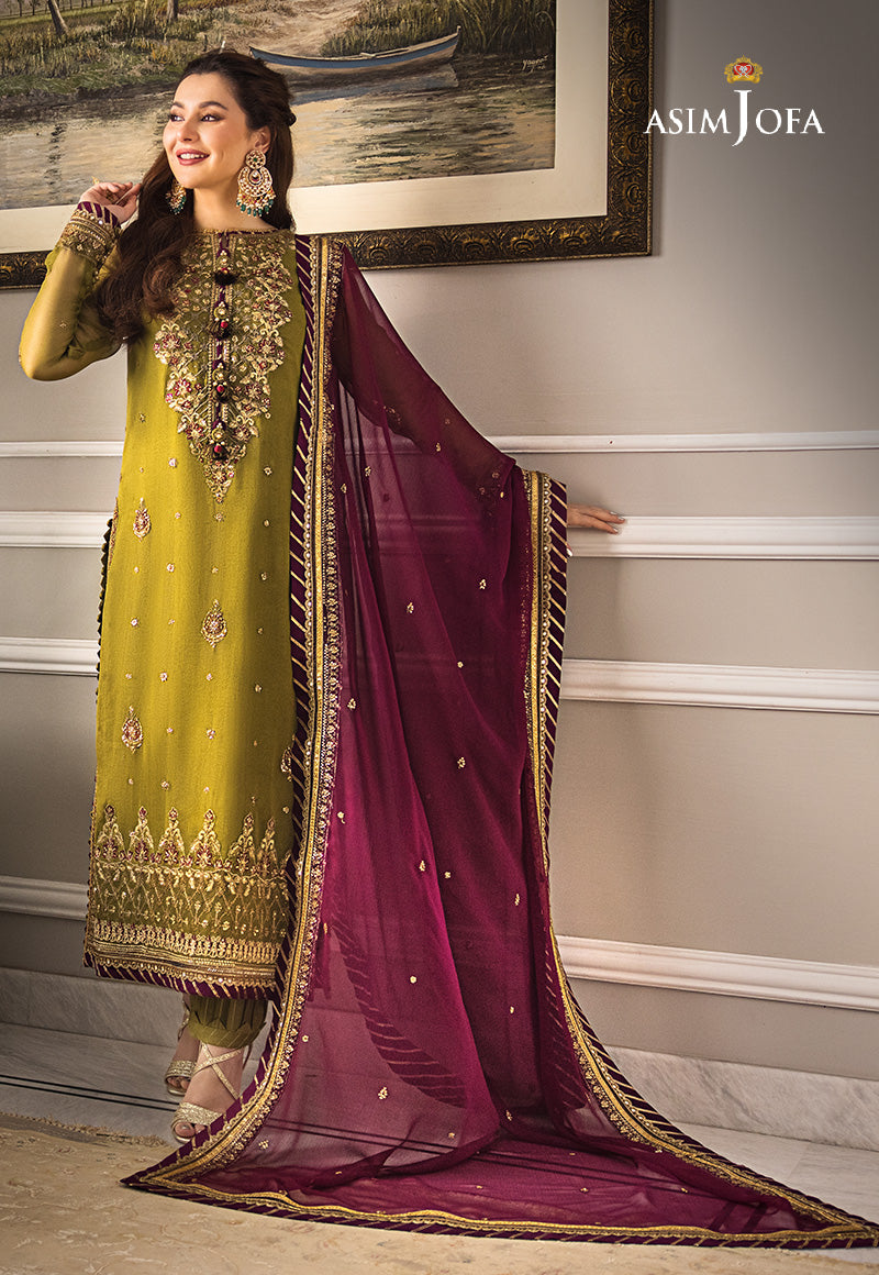 AJZSD-06 EMBROIDERED CHIFFON 3 PCS