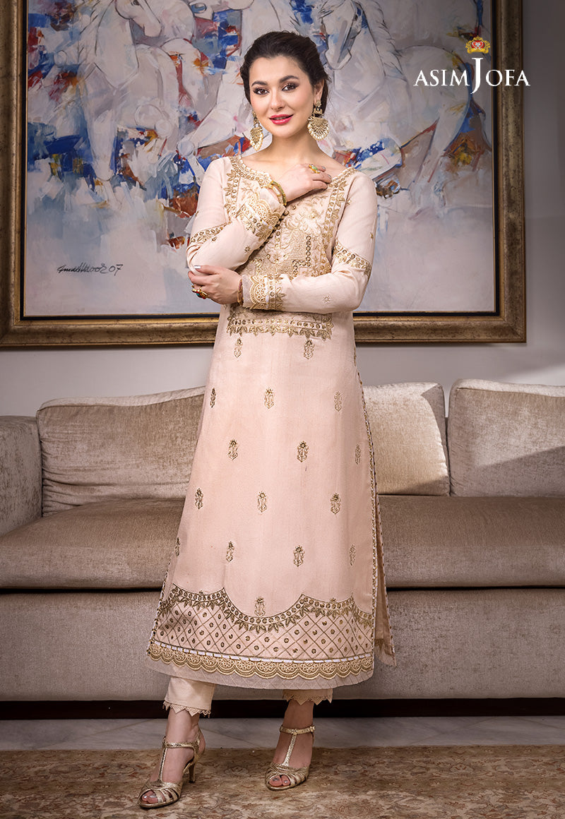 AJZS-15 EMBROIDERED RAW SILK 1 PC