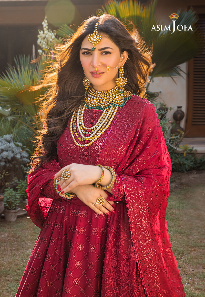 AJBND-03 EMBROIDERED CHIFFON STITCHED 3 PCS