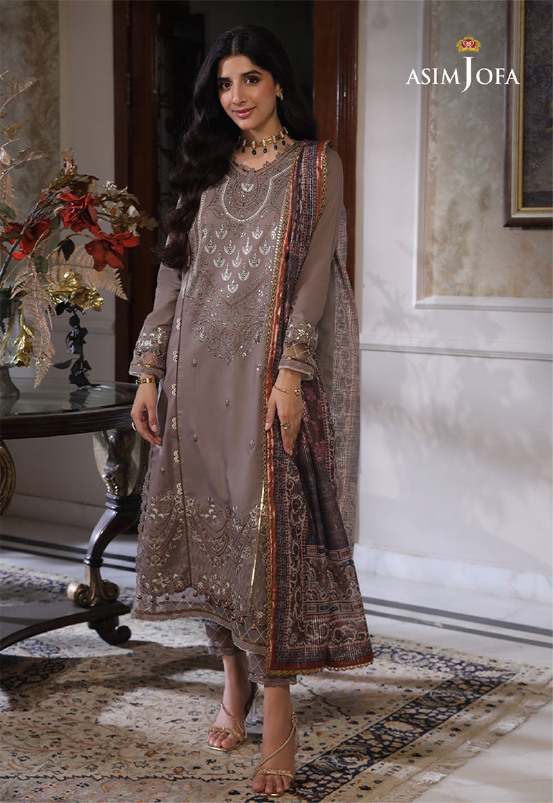 AJSO-354 Unstitched 3 Pcs Shirt Dupatta Trouser