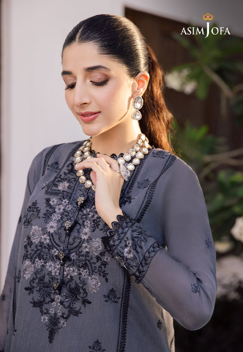 AJZS-30 EMBROIDERED ORGANZA 3 PCS