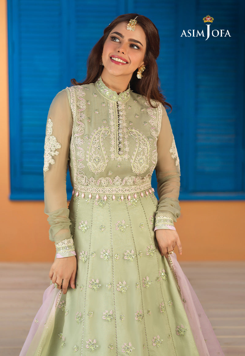 AJFC-75 EMBROIDERED ORGANZA 3 PCS