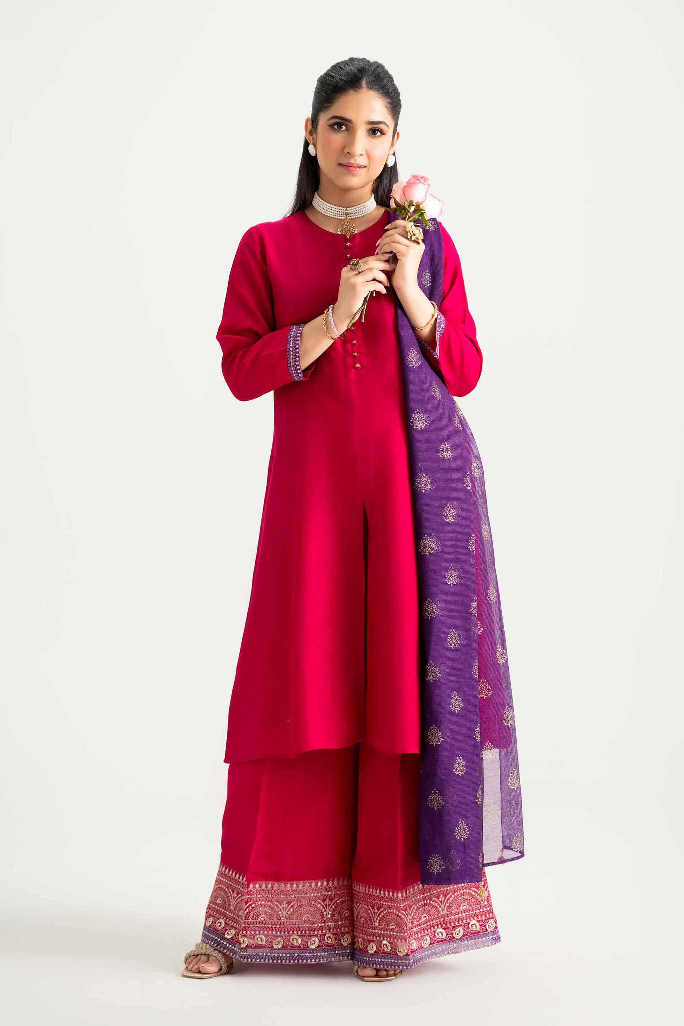 3 Piece - Embroidered Suit - PMD25-01 M