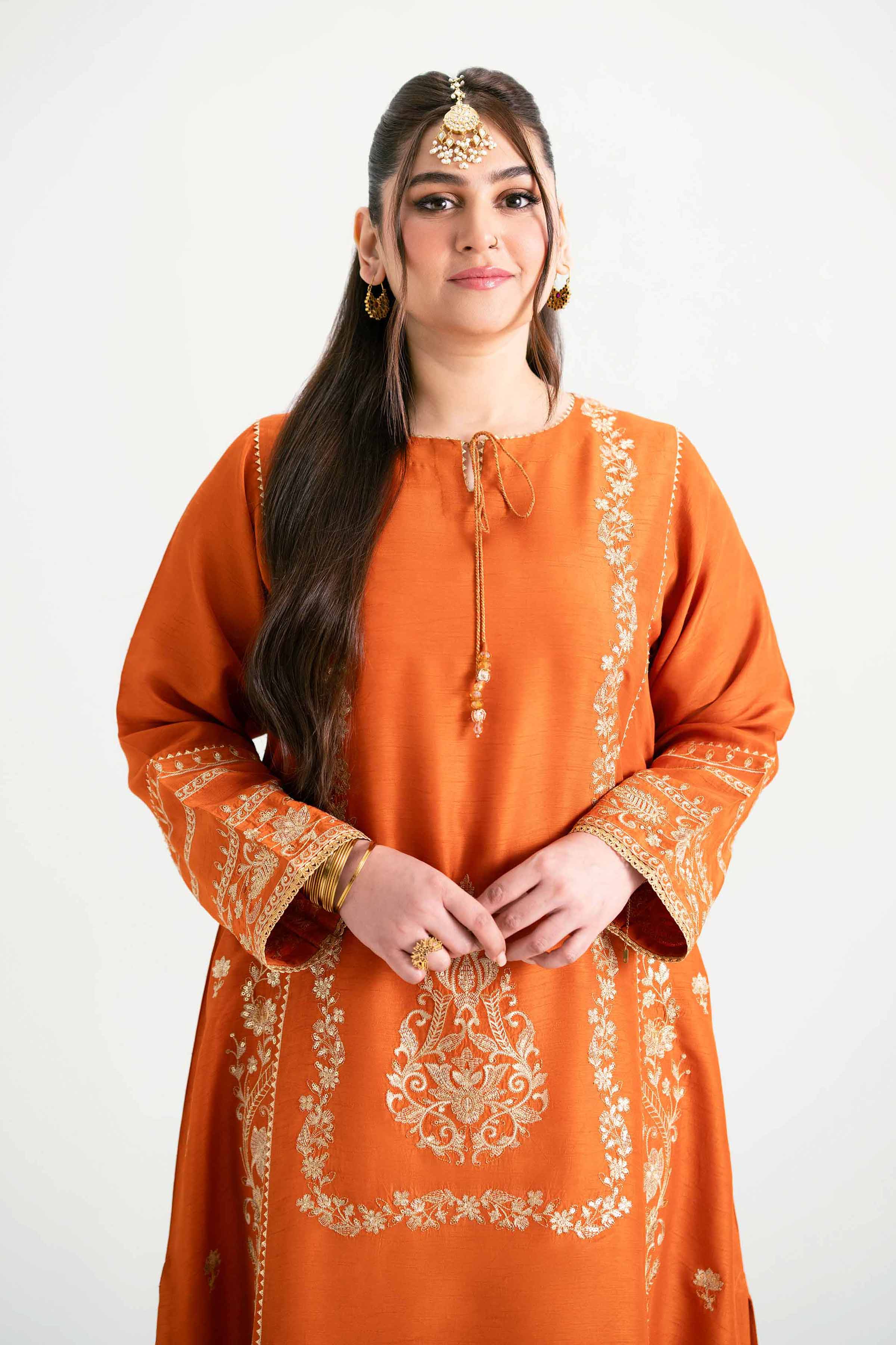2 Piece - Embroidered Suit - PMD25-11 M