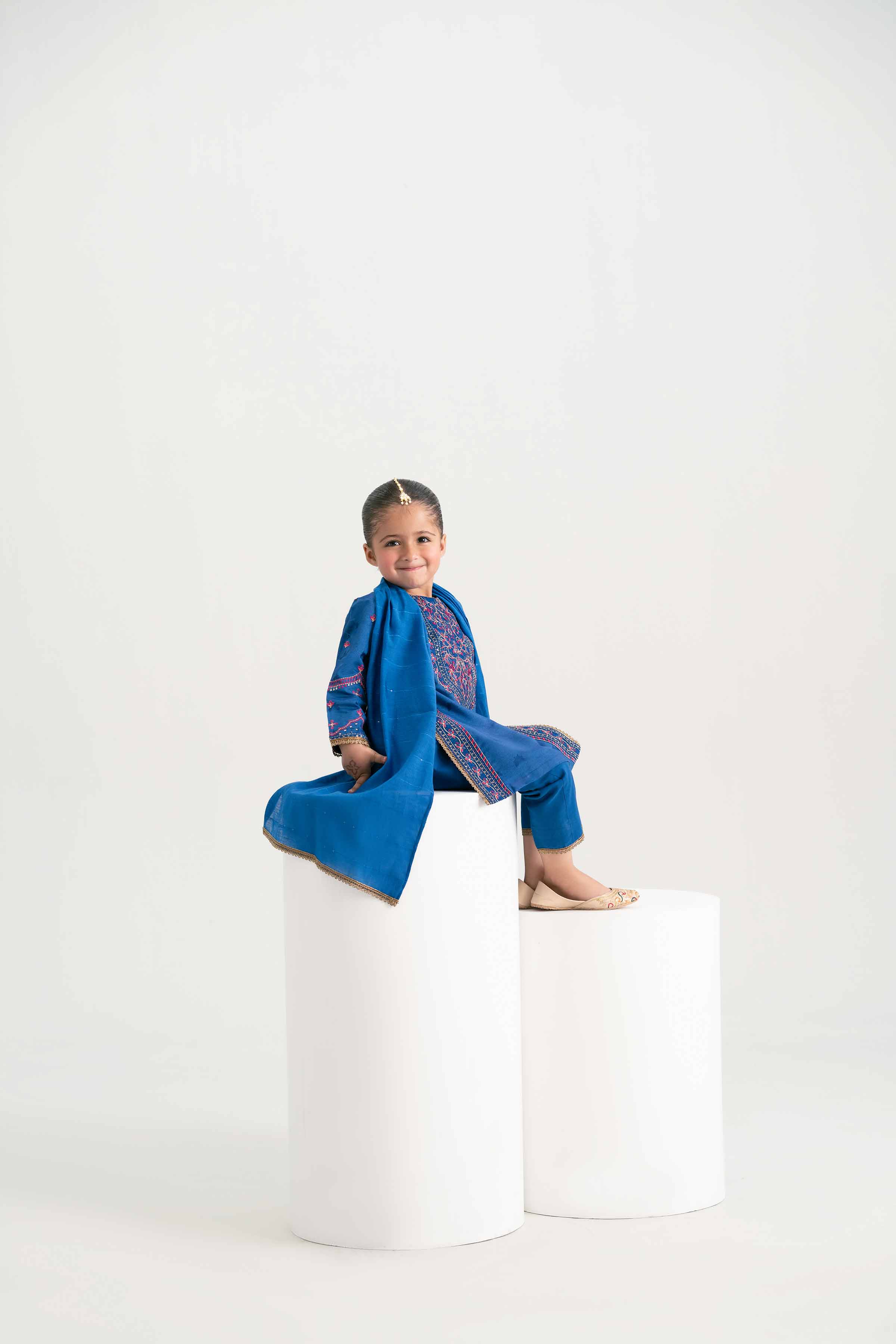 3 Piece - Embroidered Suit - PMD25-16 D