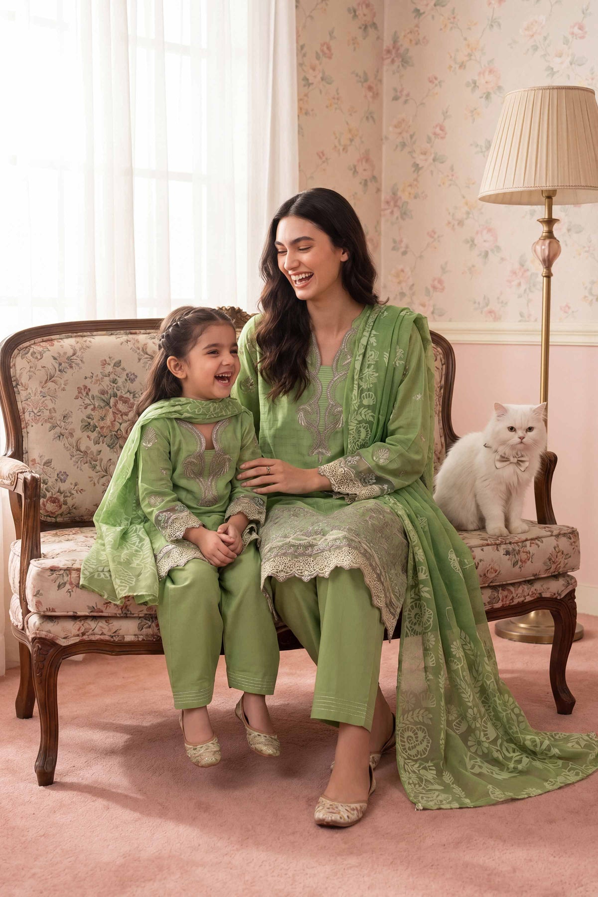 3 Piece - Embroidered Suit - PMD26-32 D