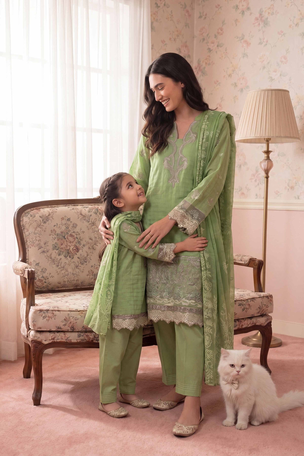 3 Piece - Embroidered Suit - PMD26-32 D