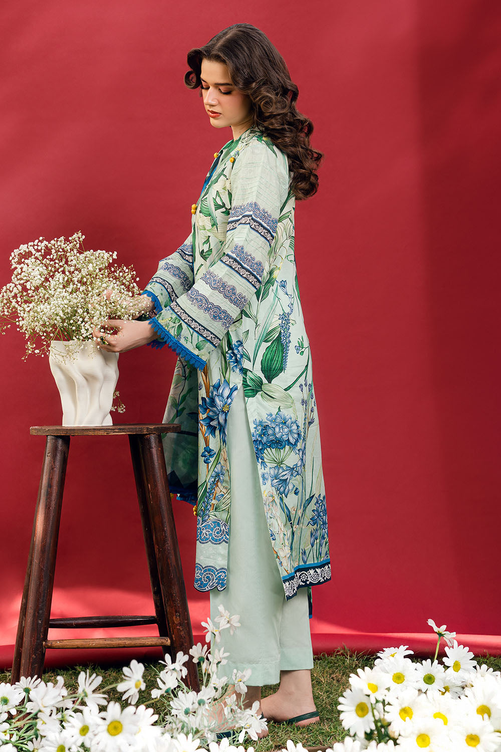 3 PIece Printed Lawn Suit
