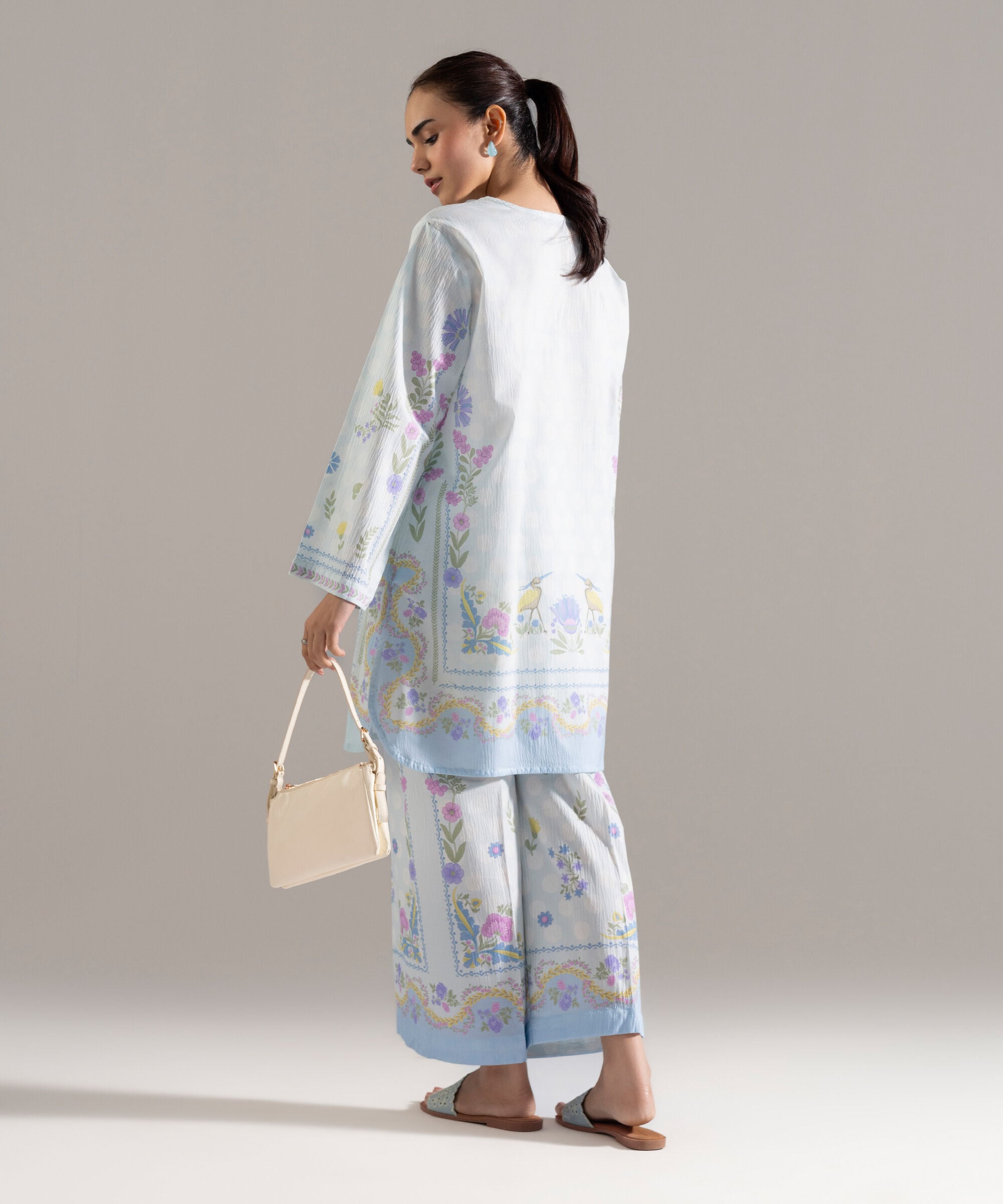 2 Piece - Printed Seersucker Suit PR26CASTV819