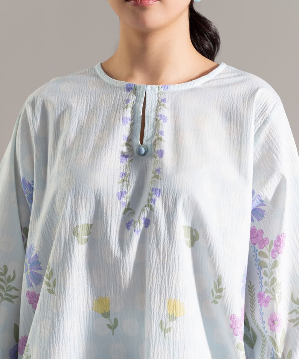 2 Piece - Printed Seersucker Suit PR26CASTV819