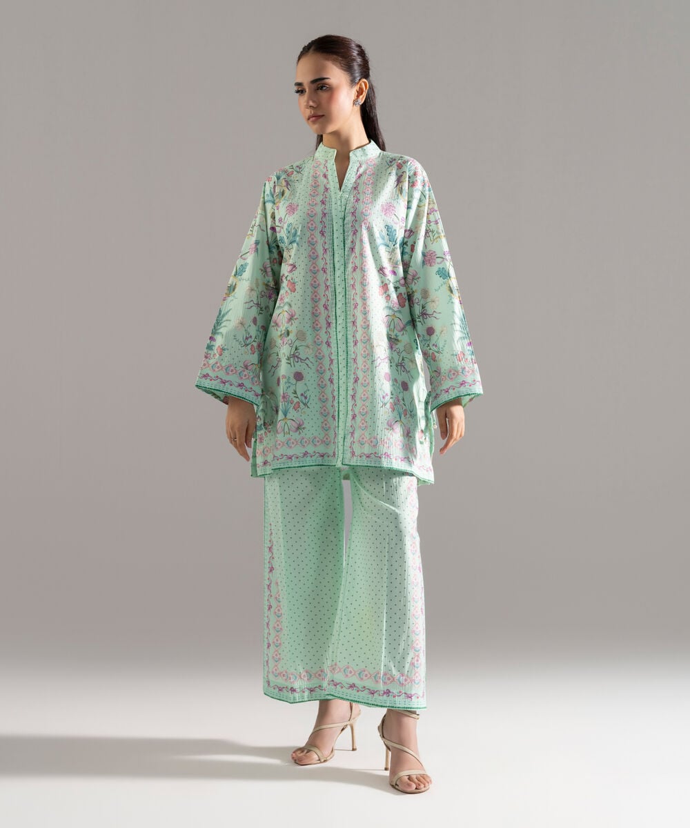 2 Piece - Printed Seersucker Suit PR26CASTV820