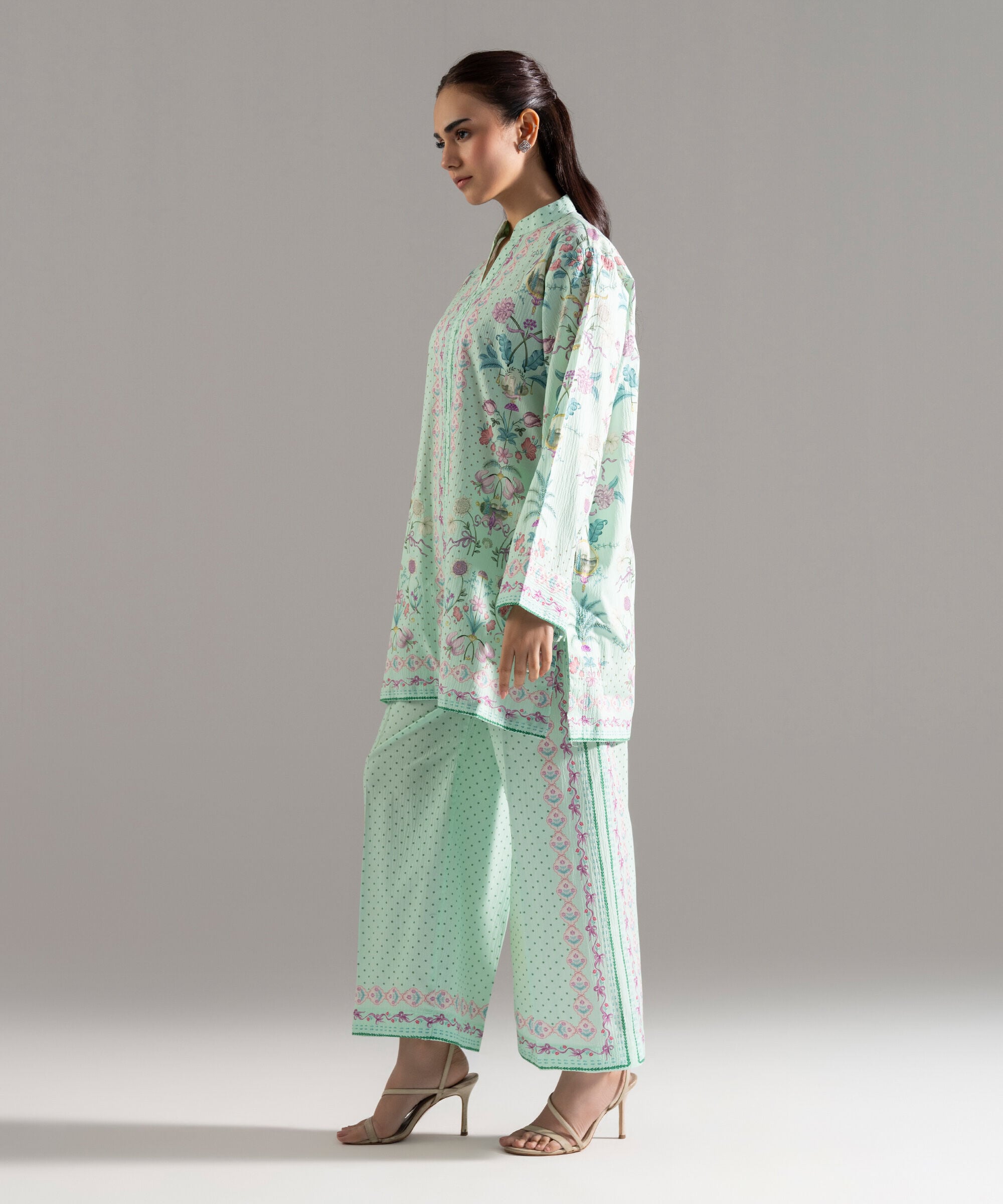 2 Piece - Printed Seersucker Suit PR26CASTV820