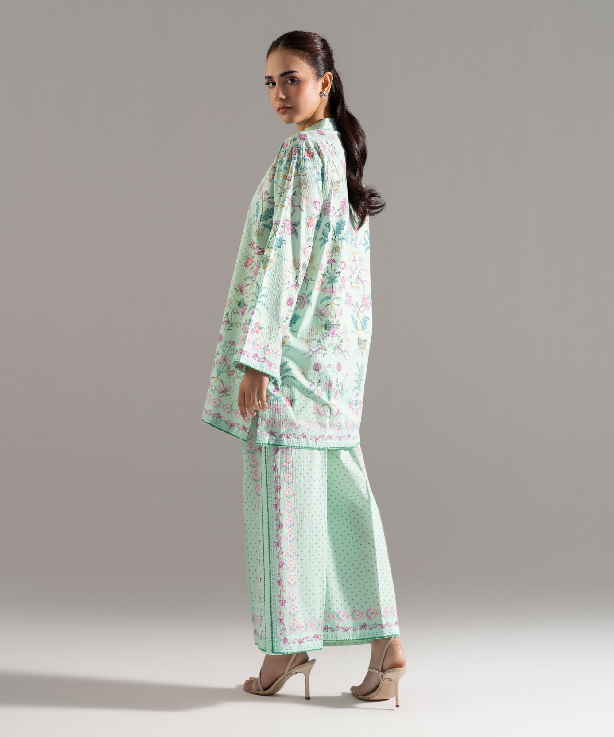 2 Piece - Printed Seersucker Suit PR26CASTV820