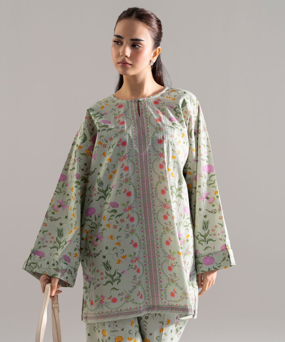 2 Piece - Printed Seersucker Suit PR26CASTV821