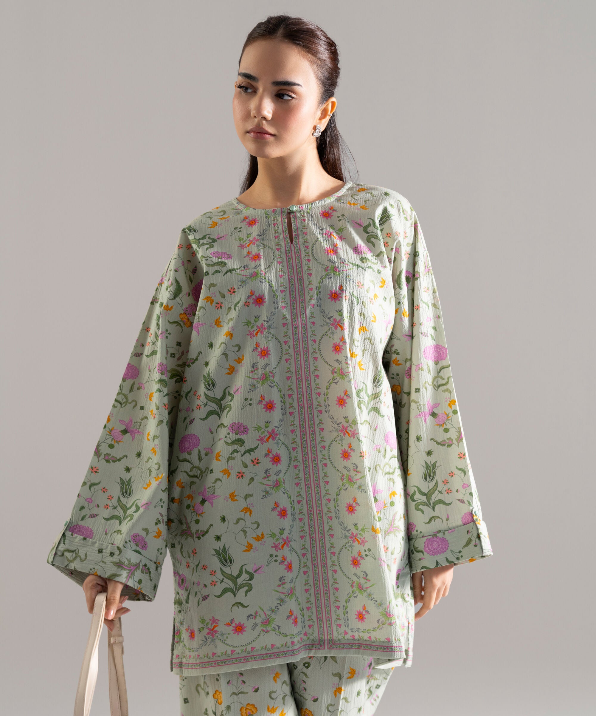 2 Piece - Printed Seersucker Suit PR26CASTV821