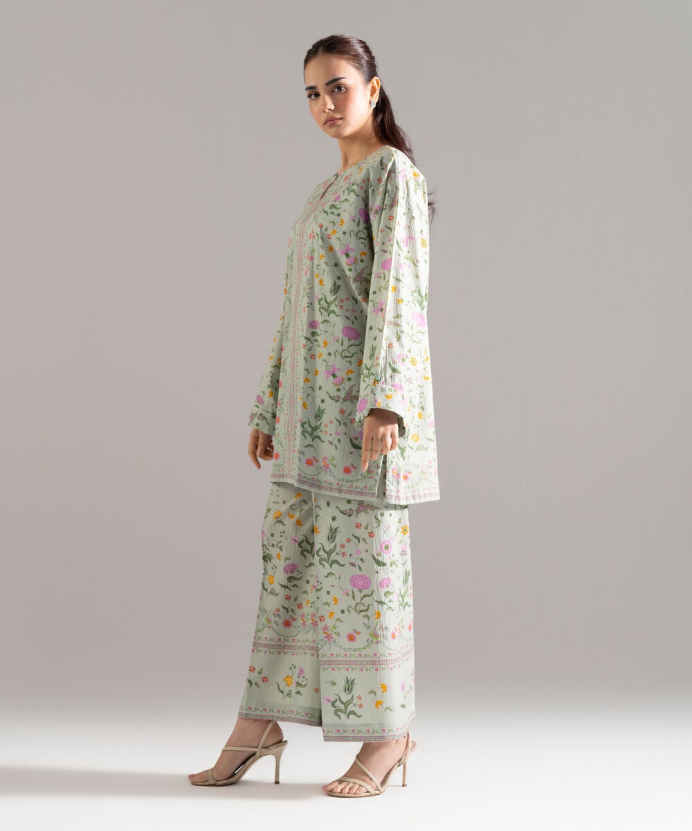 2 Piece - Printed Seersucker Suit PR26CASTV821