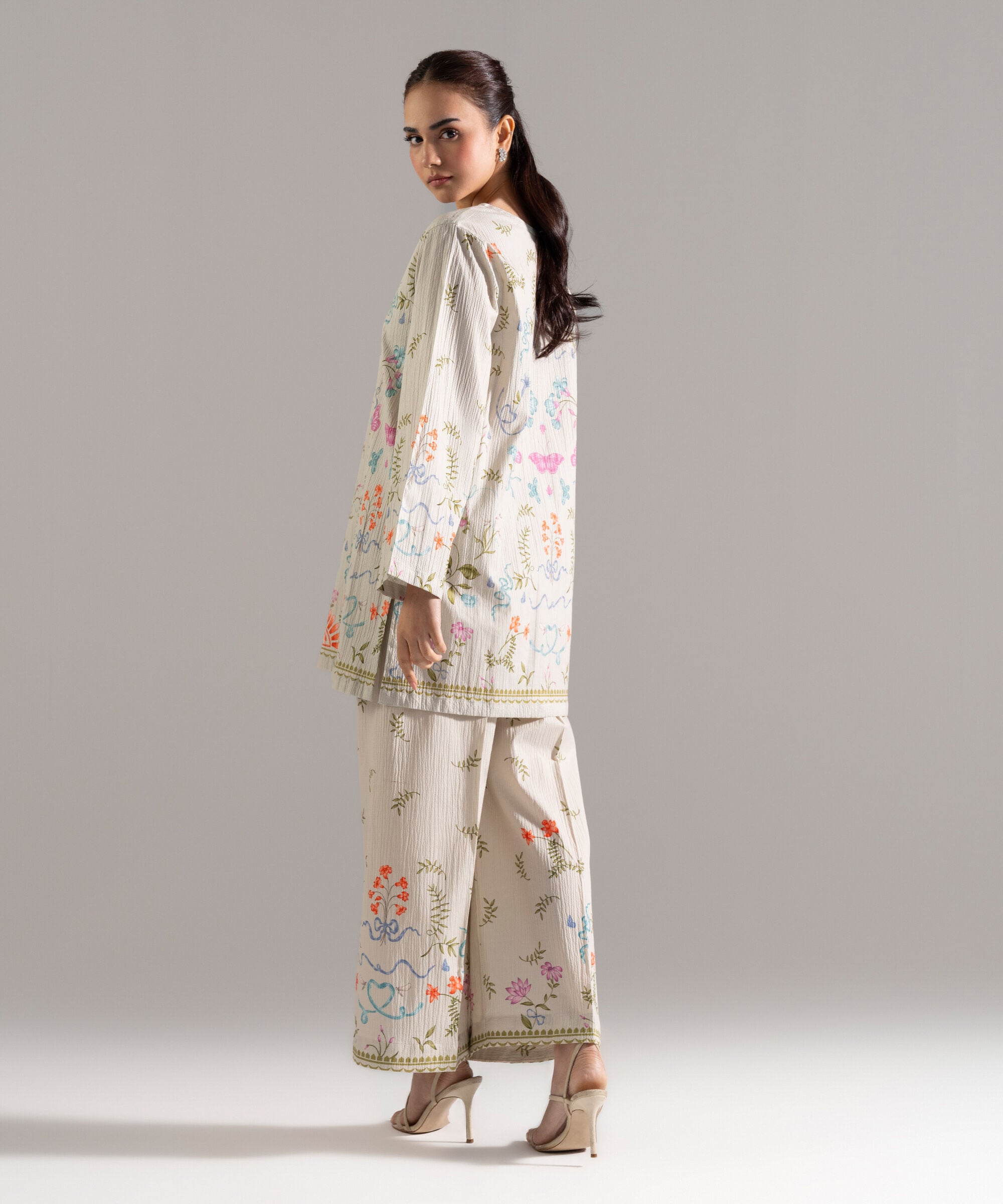 2 Piece - Printed Seersucker Suit PR26CASTV822