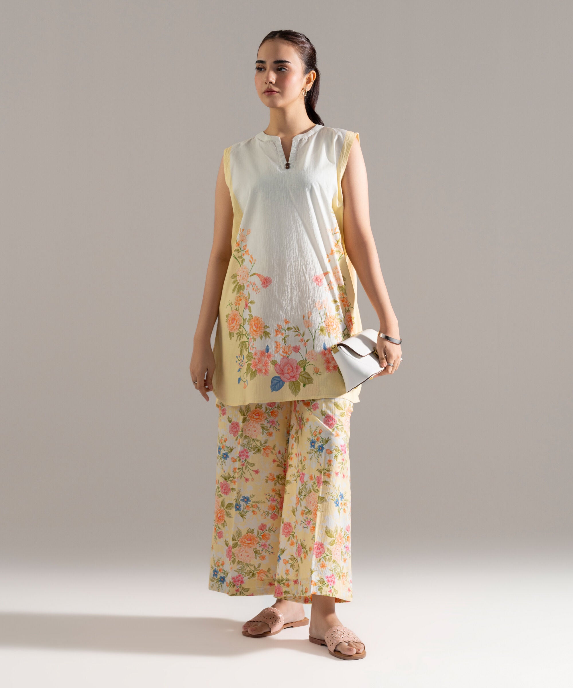 2 Piece - Printed Seersucker Suit PR26CASTV824