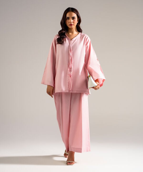 2 Piece - Solid Cotton Linen Suit