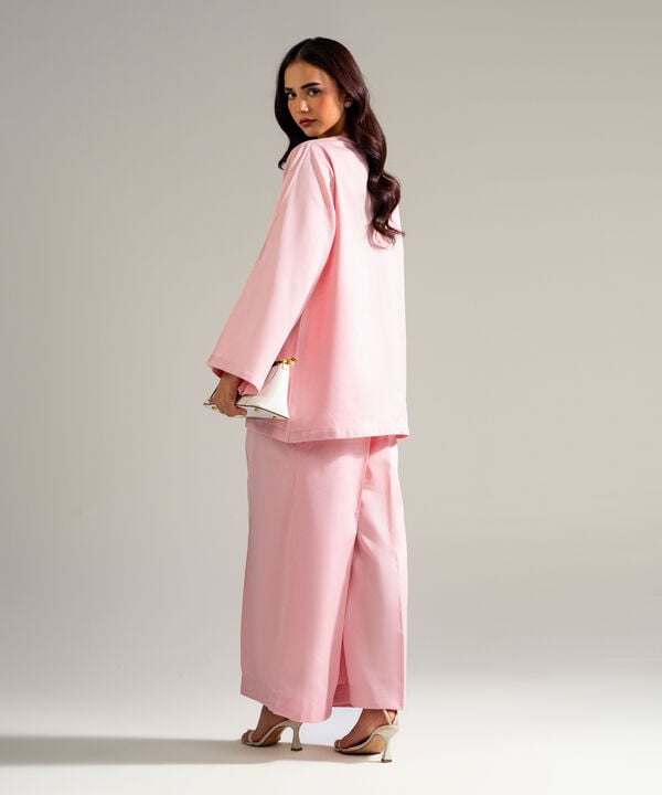 2 Piece - Solid Cotton Linen Suit