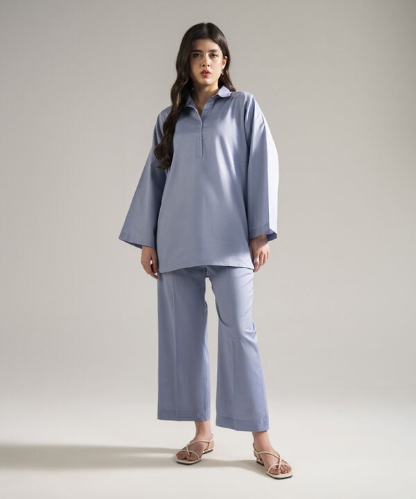 2 Piece - Solid Cotton Linen Suit