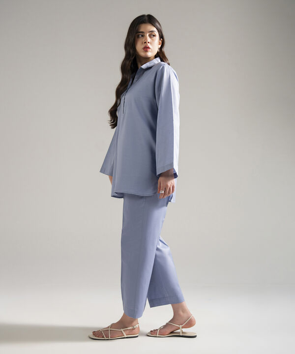 2 Piece - Solid Cotton Linen Suit