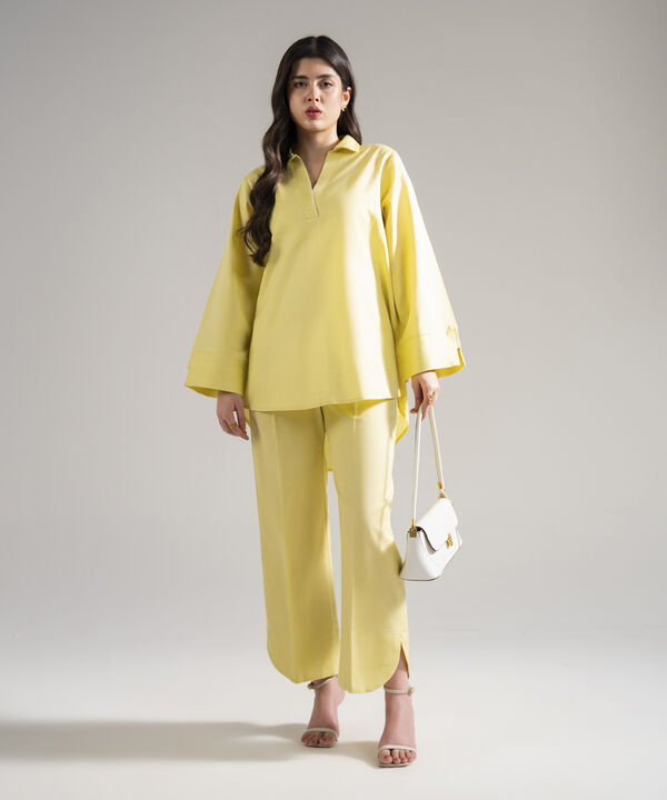 2 Piece - Solid Cotton Linen Suit