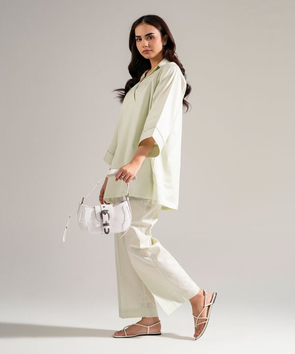 2 Piece - Solid Cotton Linen Suit