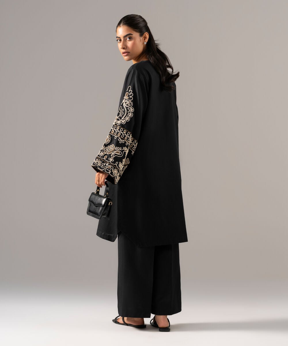 2 Piece - Embroidered Cotton Linen Suit PR26SCSTV810