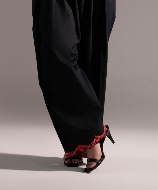 Embroidered Cambric Shalwar