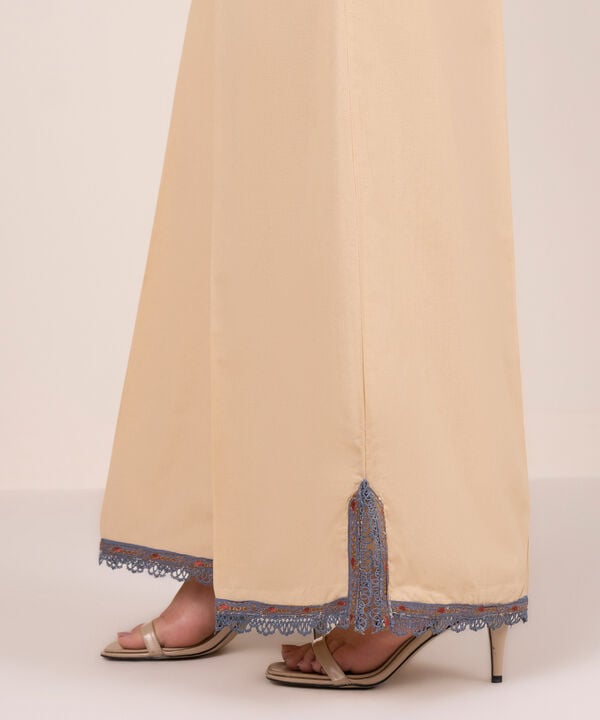 Solid Cambric Flared Pants