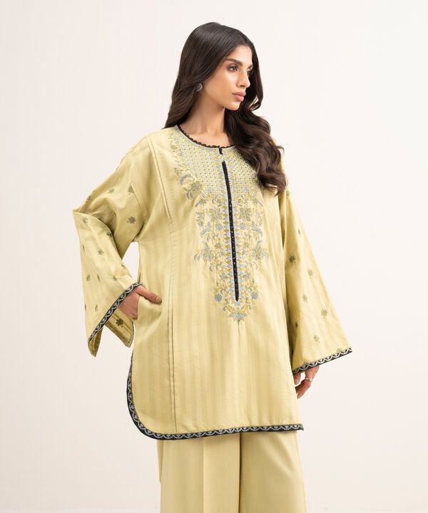Embroidered Leno Kara Shirt